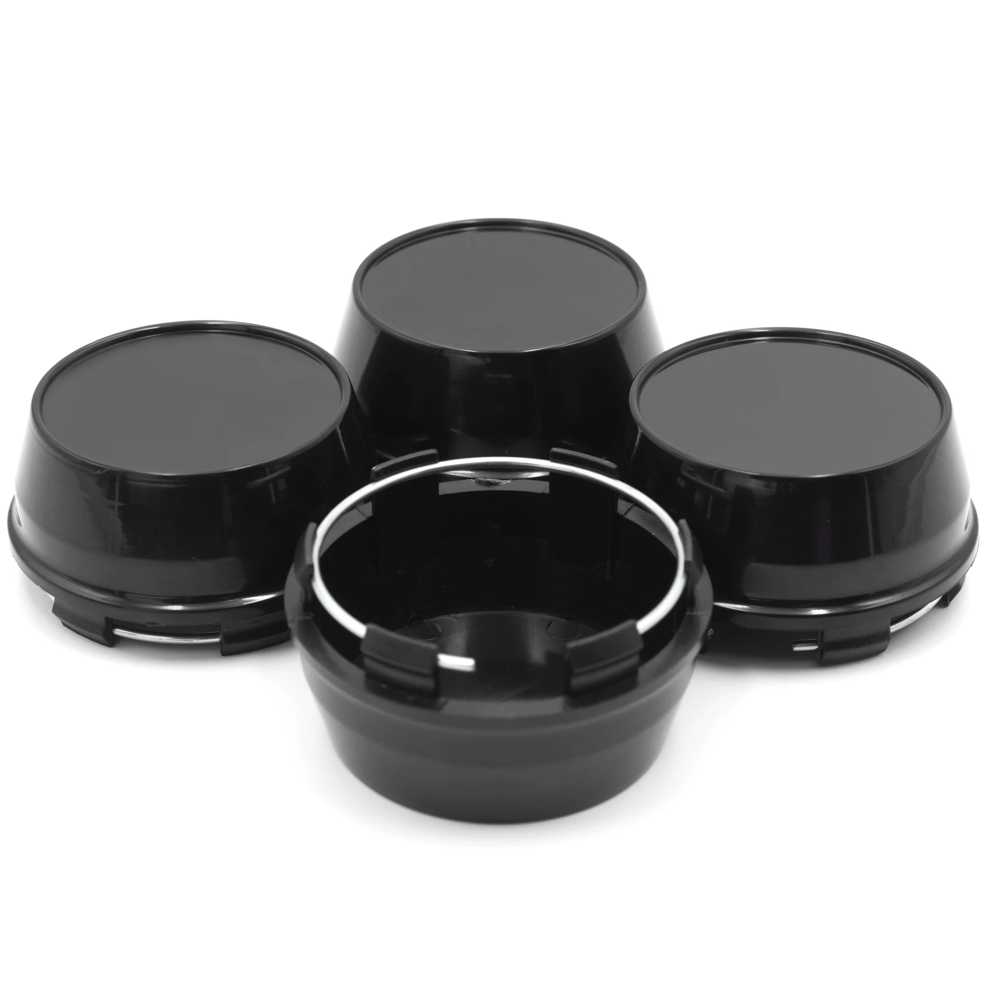 RhinoTuning 4Pcs 66mm 61mm Wheel Hub Cover Car Accessories For Universal Rims Dust Center Caps 6 Clip Modification Styling