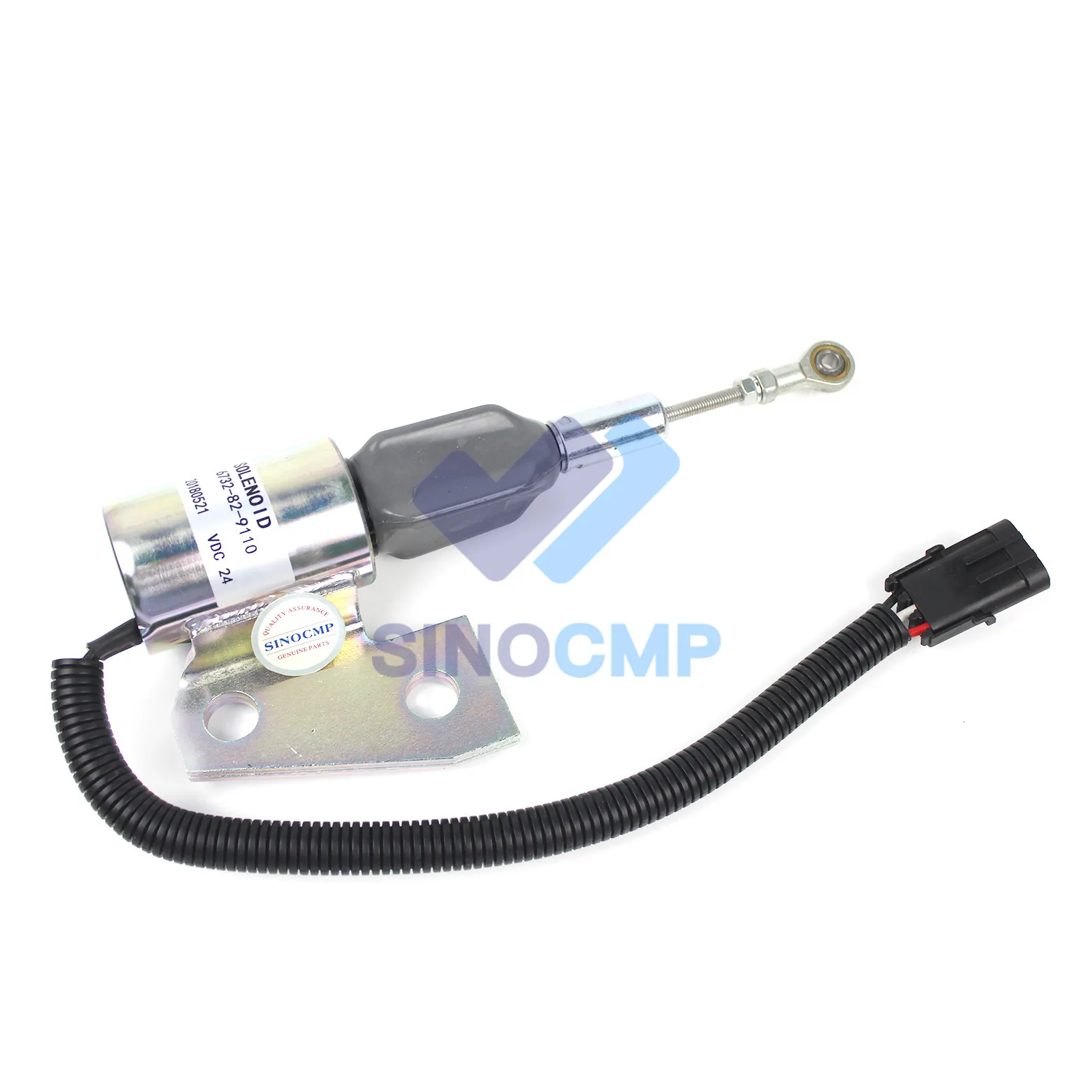 

6732-82-9110 Stop Solenoid DC24V Fuel Shutdown Solenoid Cut Off Solenoid for PC150LC-6 PC150LC-6K PC150-6 Excavator