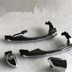 Genuine Front chrome Outside Door Handle+cover  LH RH for hyundai Tucson 2015-2018 rear  Exterior Door Handle+cover