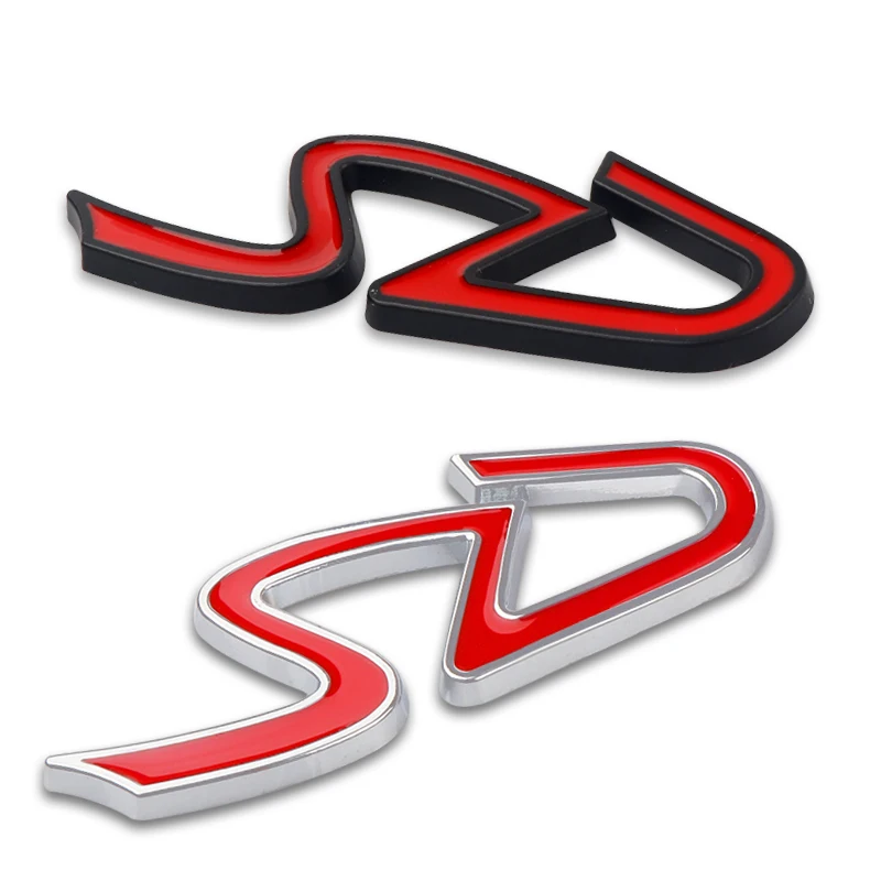 Emblema de insignia SD de aleación de Metal 3D, decoración de maletero de coche, calcomanía para BMW MINI S Cooper R55 R56 R60 R61 F55 F56 F60