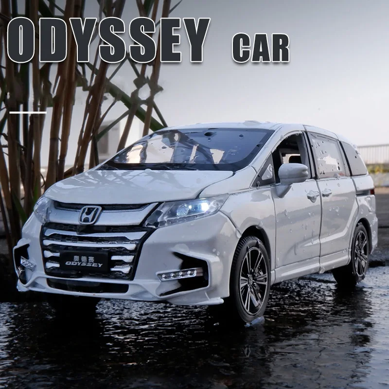 1/32 Honda Odyssey Alloy Die Cast Model Toy Car simulazione Sound Light tirare indietro MPV giocattoli veicolo regali di natale