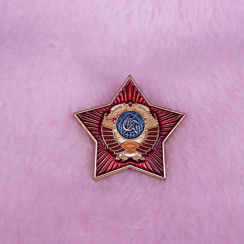 

Russia Russian Lapel Pin Soviet Hammer Sickle Brooch Pins
