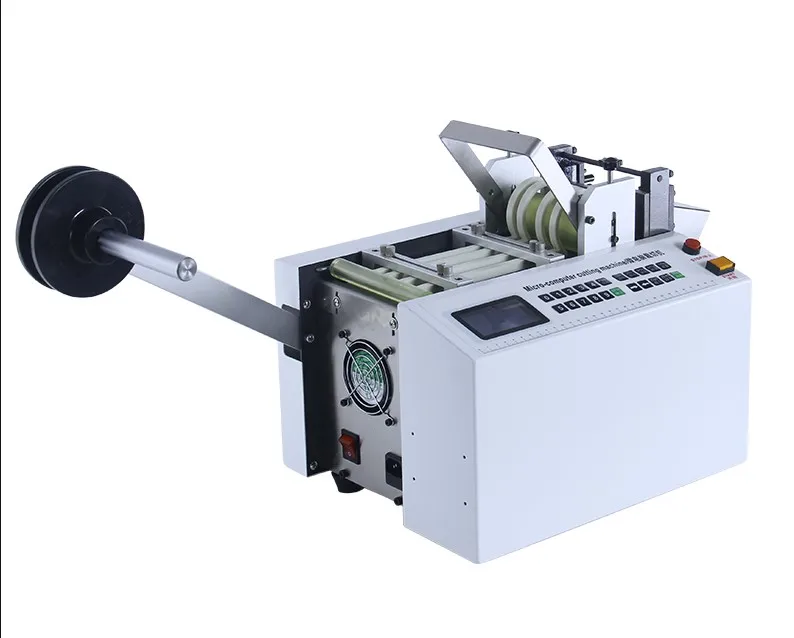 Automatic computer pipe cutting machine heat shrinkable tube silicone wire rope PVC casing cutting line knife