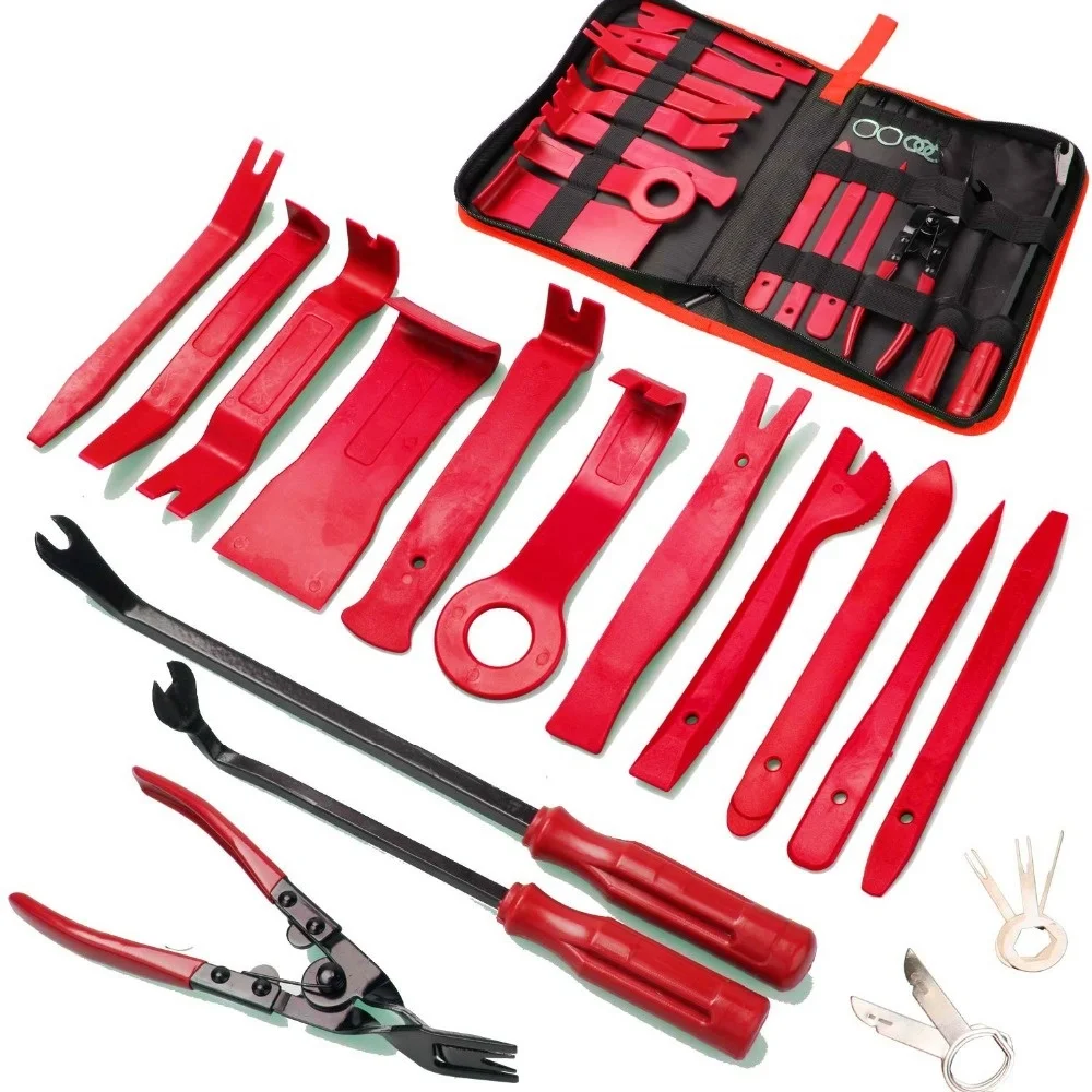 Car Audio Repair Tools Trim Removal Panel Door Audio Trim Removal Tool Kit Auto Clip Pliers Fastener Remover Tool Set