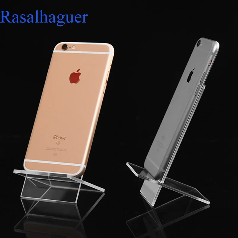 New  Arrival Clear Acrylic 1 Layer Cross Ornaments Display Shelf Mobile Cellphone Wallet Sun Glasses Rack Jewelry Display Shelf