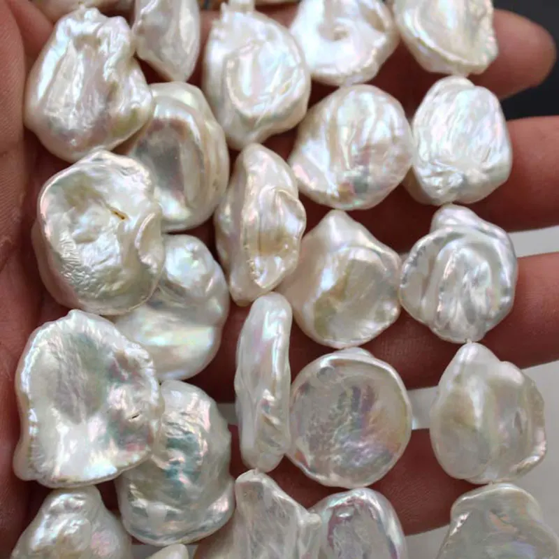 

Natural Baroque Pearl 18-22mm Pearl Beads For Jewelry Making DIY Accessorries Jewelry Bead For Bracelet Necklace White Pearl