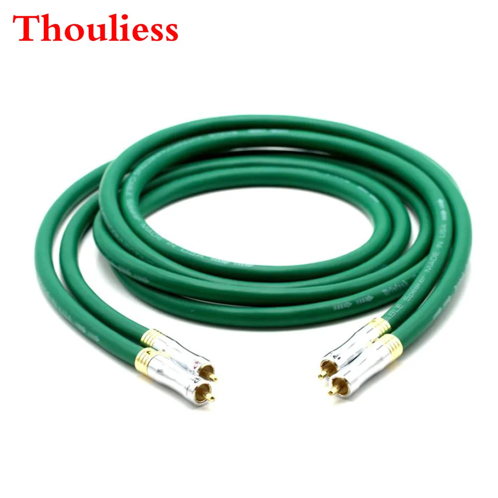 

Thouliess HIFI MCINTOSH 2328 Audio Cable 7N Copper Mcintosh RCA Interconnect Audio Cable with Pailicce gold plated RCA Plugs