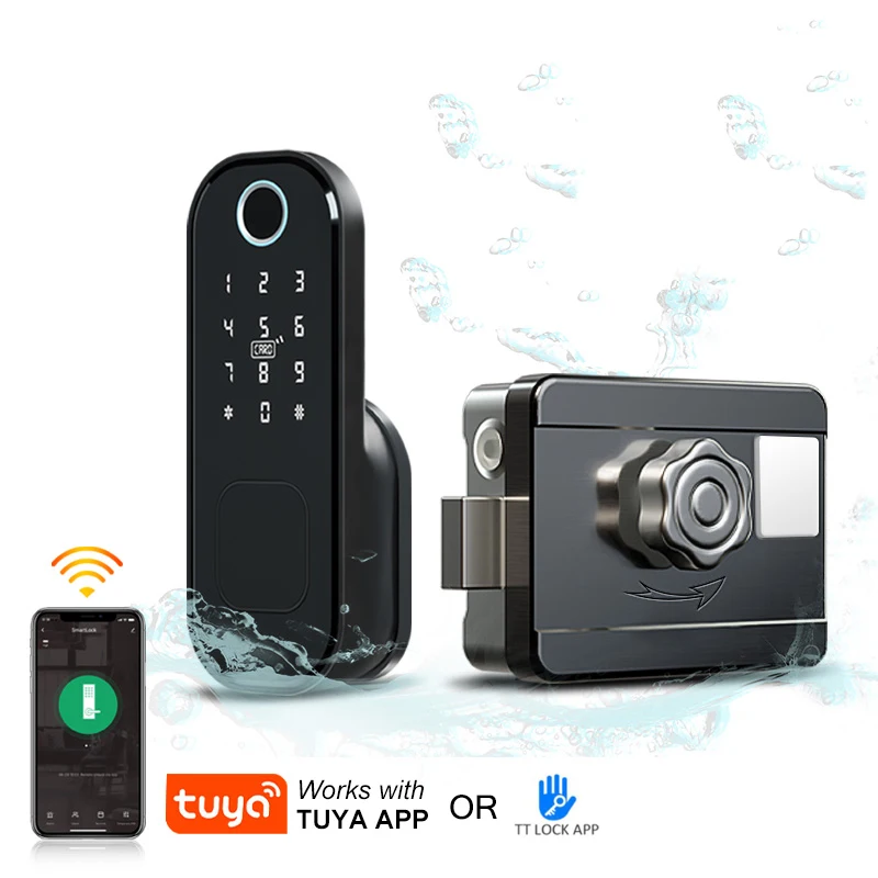 

TTLock/TUYA Bluetooth Smart Lock WIFI Password Electronic Door Handle Lock Password Intelligent Lock IC Card With Metal key