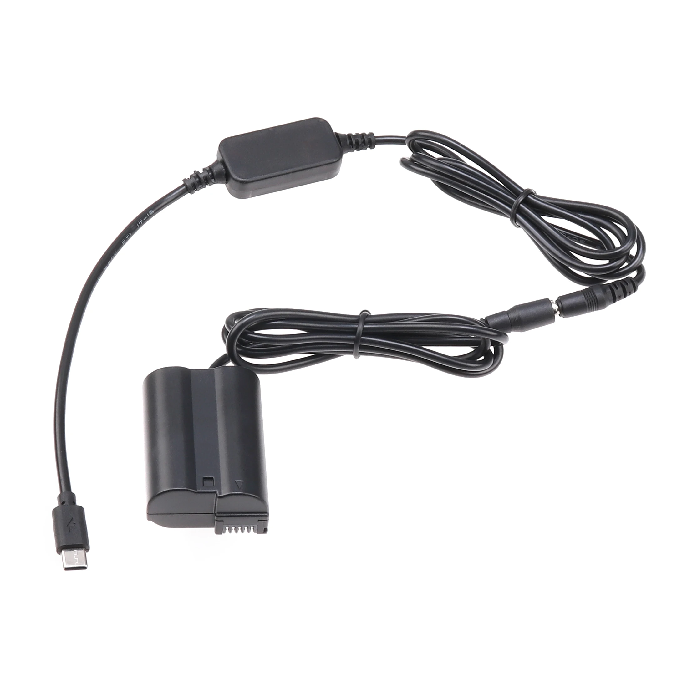 FOTGA EN-EL15 Giả Adapter Tấm + Cáp Type C Cho Nikon D500 D600 D610 D750 D780 D800 D810 D850 z5 Z6 Z7 V1 D7000 Camer