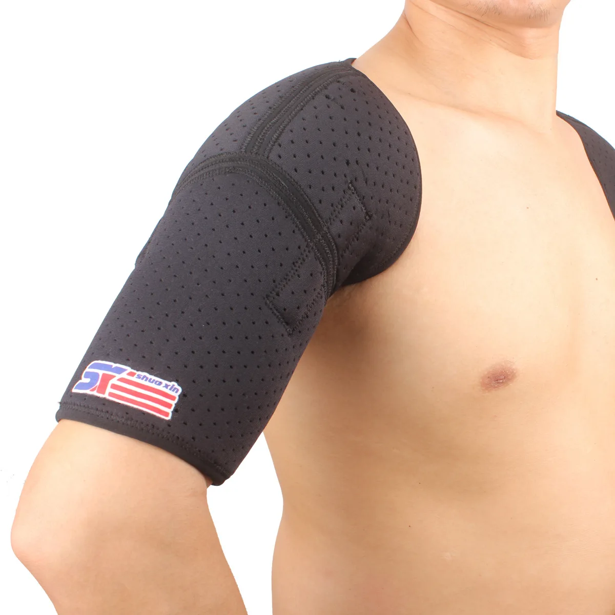 Magnetic Therapy Breathable Shoulder Pad Sx640 Black One Pack