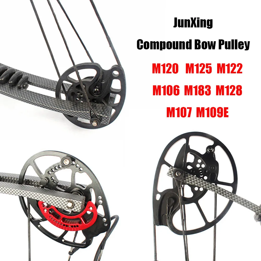 

1 Pair Compound Bow Pulley DIY JunXing M106 M120 M125 M122 M183 M128 M109E M107 for Outdoor Archery Hunting Accessory