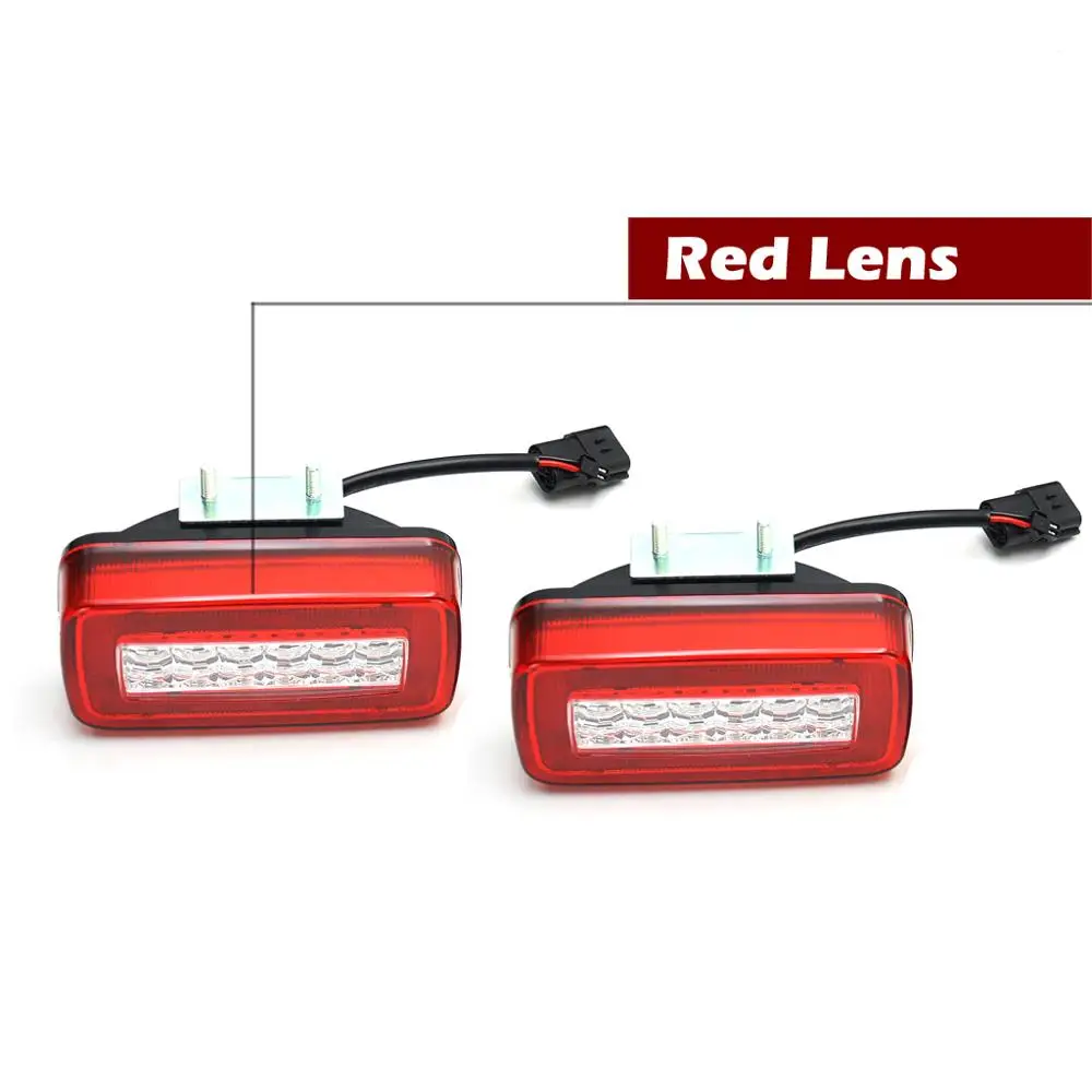 2Pcs For Mercedes Benz G-Class W463 G500 G550 G55 AMG 2-in-1 Car Rear Bumper LED Backup Reverse light Fog Lamp