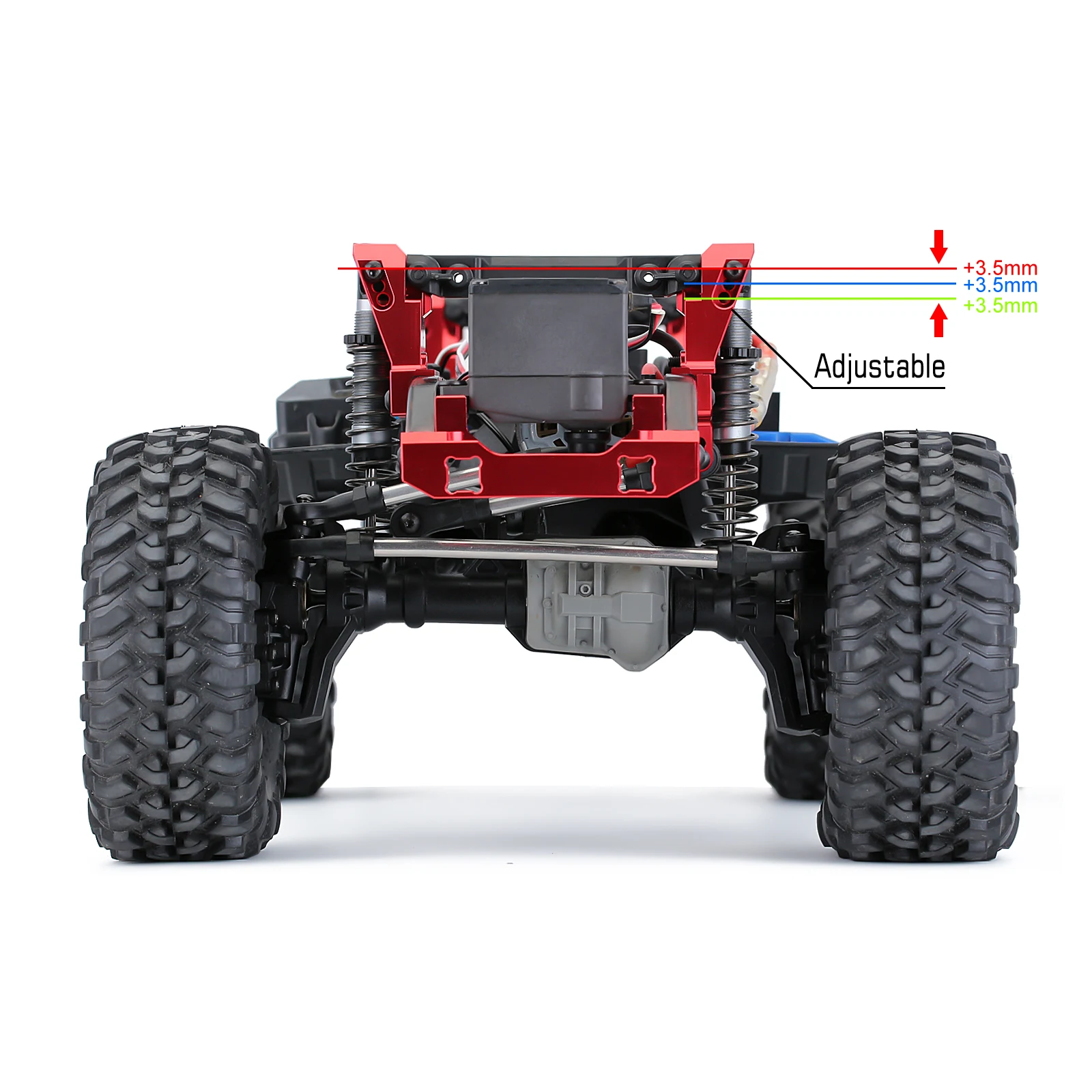 INJORA CNC in lega di alluminio anteriore e posteriore Shock Towers Mount per 1/10 RC Crawler TRX4 TRX-4 8216 parte di aggiornamento