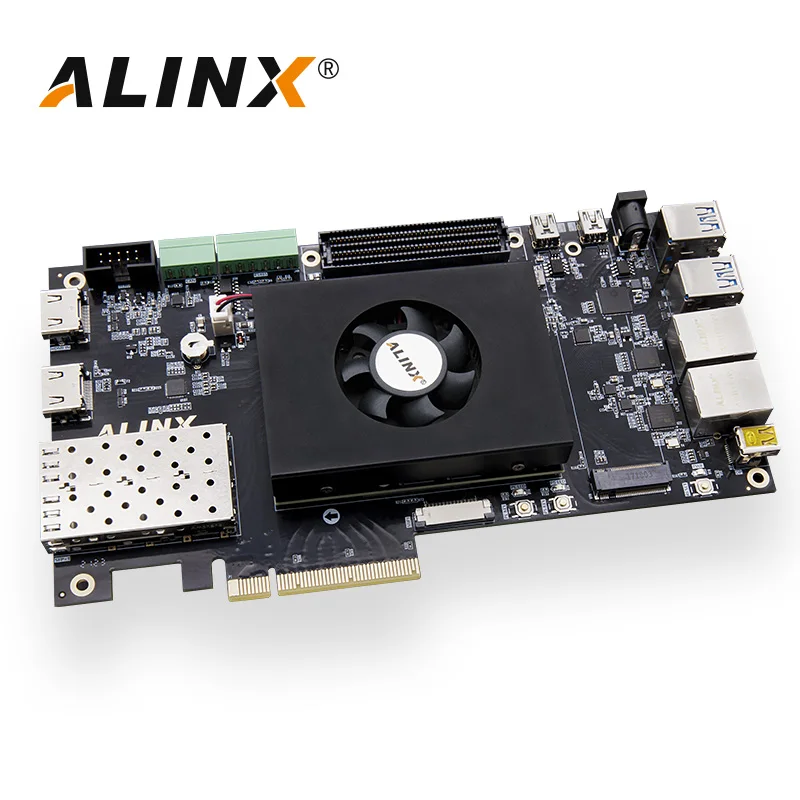 ALINX AXU7EV: Xilinx Zynq UltraScale+ MPSoC XCZU7EV  AI Calculation 4K HDMI Input Output PCIe3.0 H.265 Automotive ADAS Vitis-AI