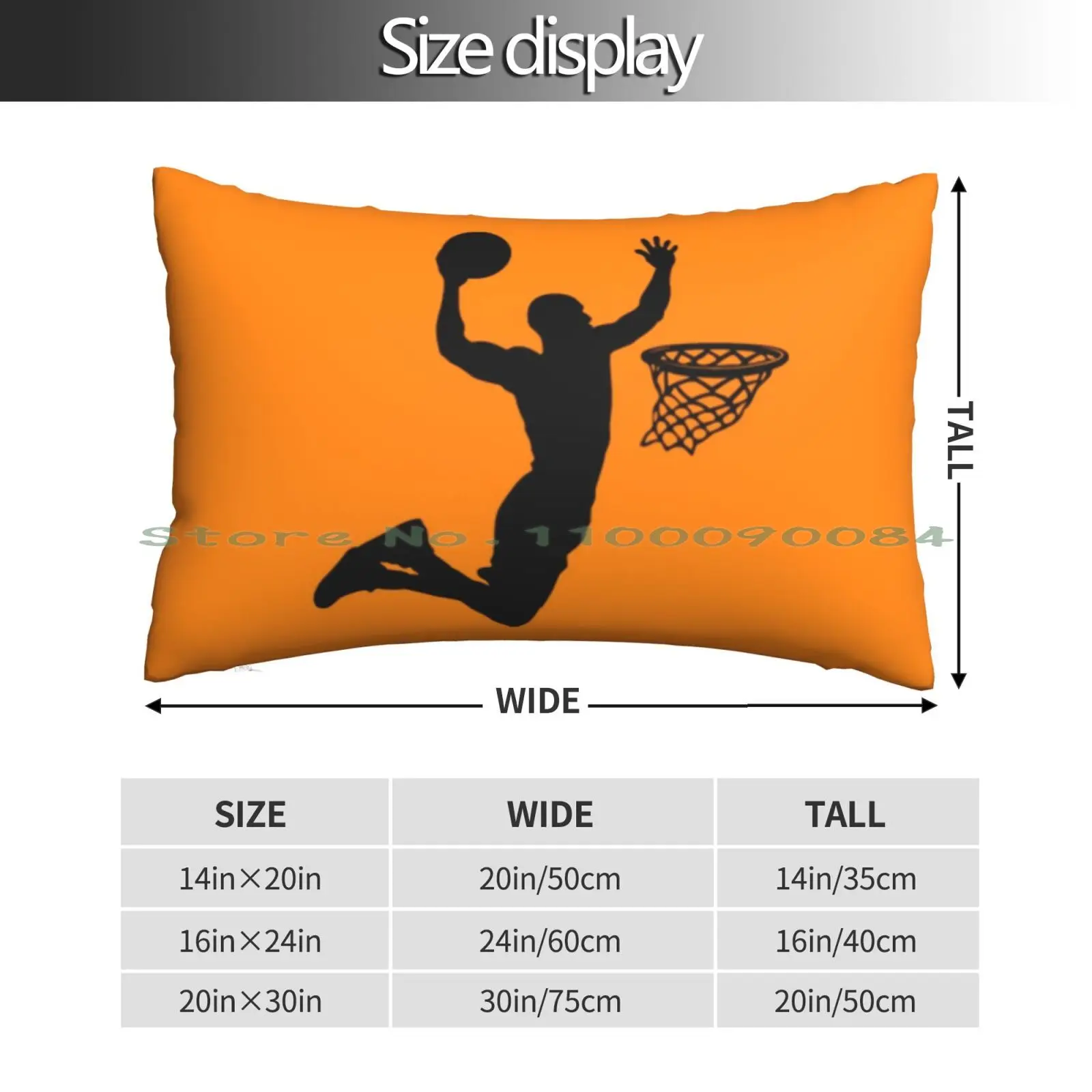 Basketball Pillow Case 20x30 50*75 Sofa Bedroom B Ball Cool Football Michael Mj Basketball Court Basketball Basketball Fan