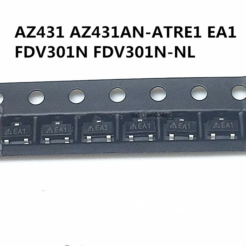 Originální 10PCS/ AZ431 AZ431AN-ATRE1 EA1 FDV301N FDV301N-NL SOT-23