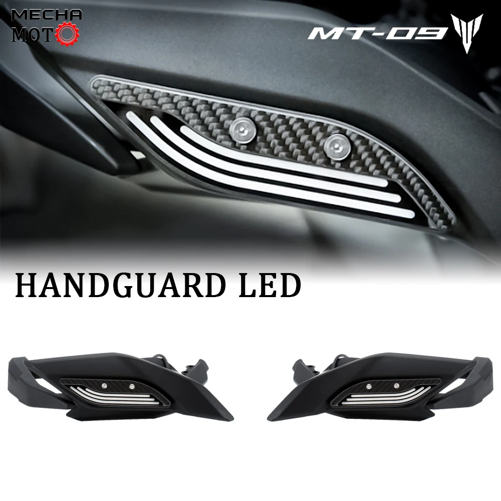 

For YAMAHA MT09 TRACER FJ-09 MT-09 TRACER 2014 - 2017 Motorcycle hand guard lights Decorative Knuckle Guard LED lightss Kit