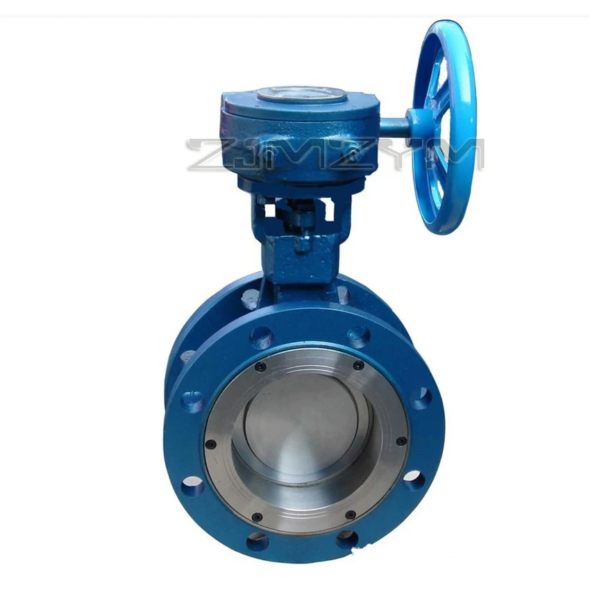 Electric Flange Wafer Butterfly Valve Cast Iron Stainless Ssteel D971x DN80 PTFE Sealed Butterfly Valve, Valve Plate, Valve Stem