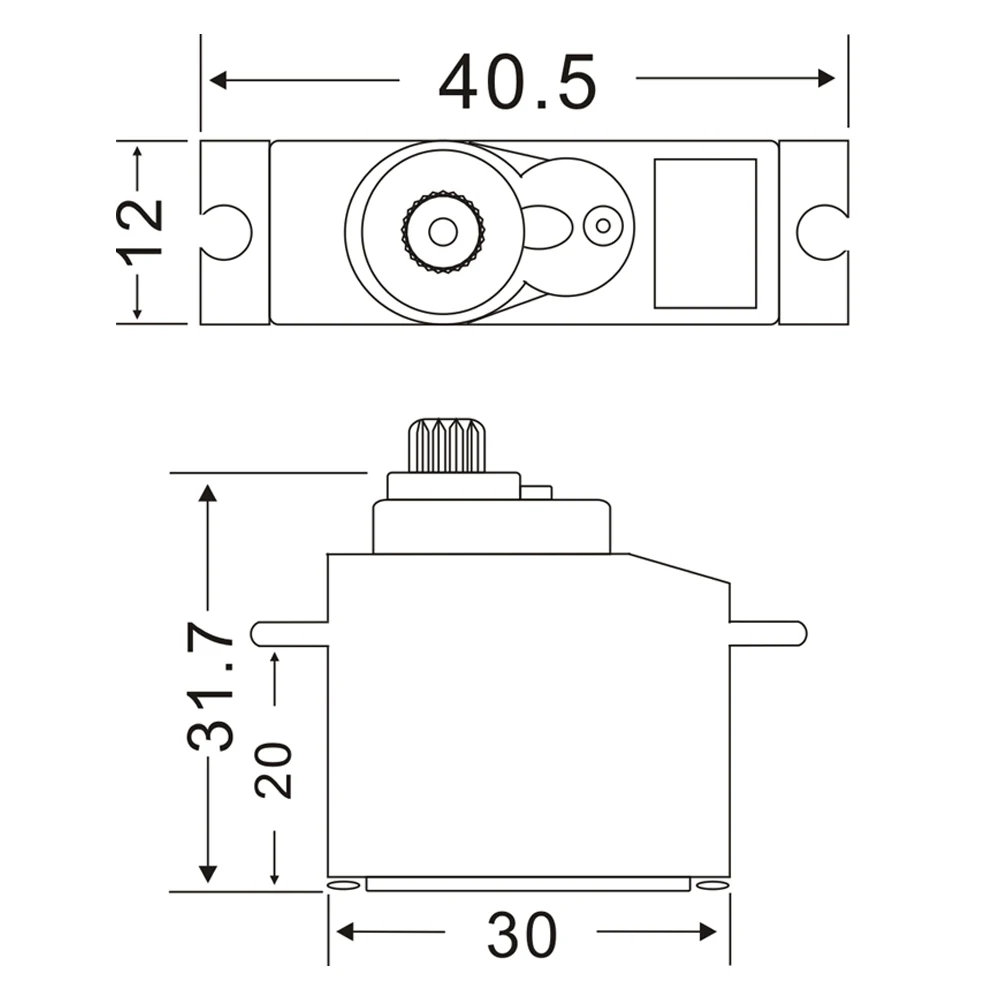 JX Servo PS-1171MG 17g 3.5KG Torque Metal Gear Analog Core Servo for RC Car Airplane Drone