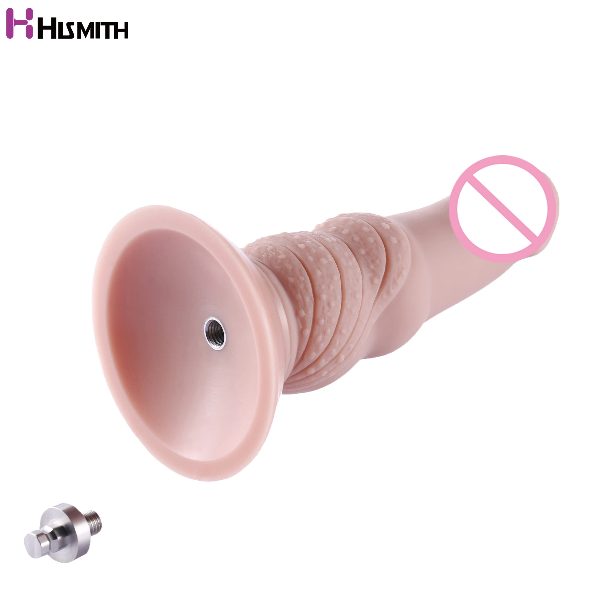 

Hismith Accessories Anal Dildo 6.3" Silicone Dildo 5.5" Insertable 1.8" Diameter Kliclok Connector for Premium Sex Machine