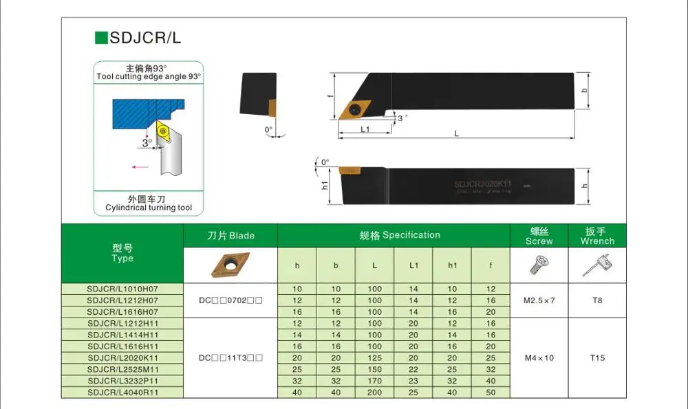 BEYOND 10mm 12mm 16mm External Turning Tool Holder SDJCR SDJCR1010H07 SDJCR1212H07 SDJCR1616H07 Lathe Cutter Carbide Insert Bar