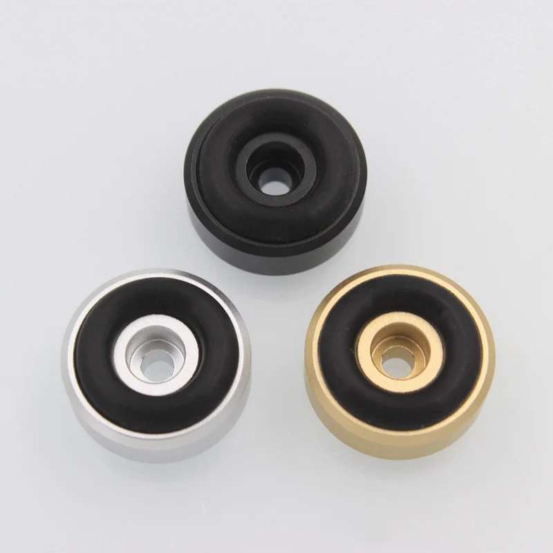 1/4/8PCS Aluminum Speaker Spikes Stand Feet Pad Rubber Buffer Floor Foot Nail for DAC Audio Sound Computer Case Repair Parts