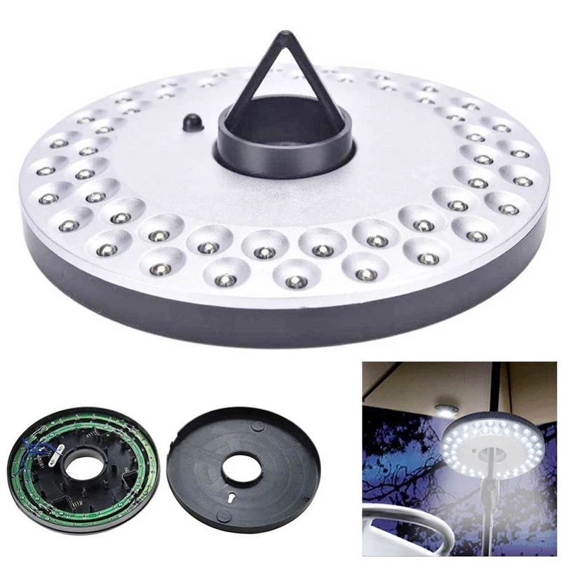 48 LED Patio Umbrella Light Pole Outdoor Camping Tent Light Emergency Lights Lantern For Patio Yard Garden Home Hiking