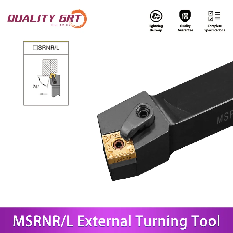 

Q.Grt MSRNR2020K12 MSRNL2525M12 держатель внешнего токарного инструмента карбидные вставки SNMG MSRNR/L CNC токарные режущие инструменты
