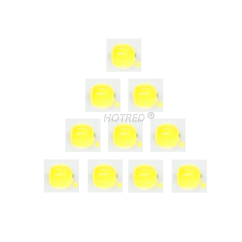 Émetteur de puce de diode LED haute puissance, 10 pièces 1W 3W 3535 SMD blanc froid blanc chaud remplacer XPE XP-E Xical2 pour lampe de poche