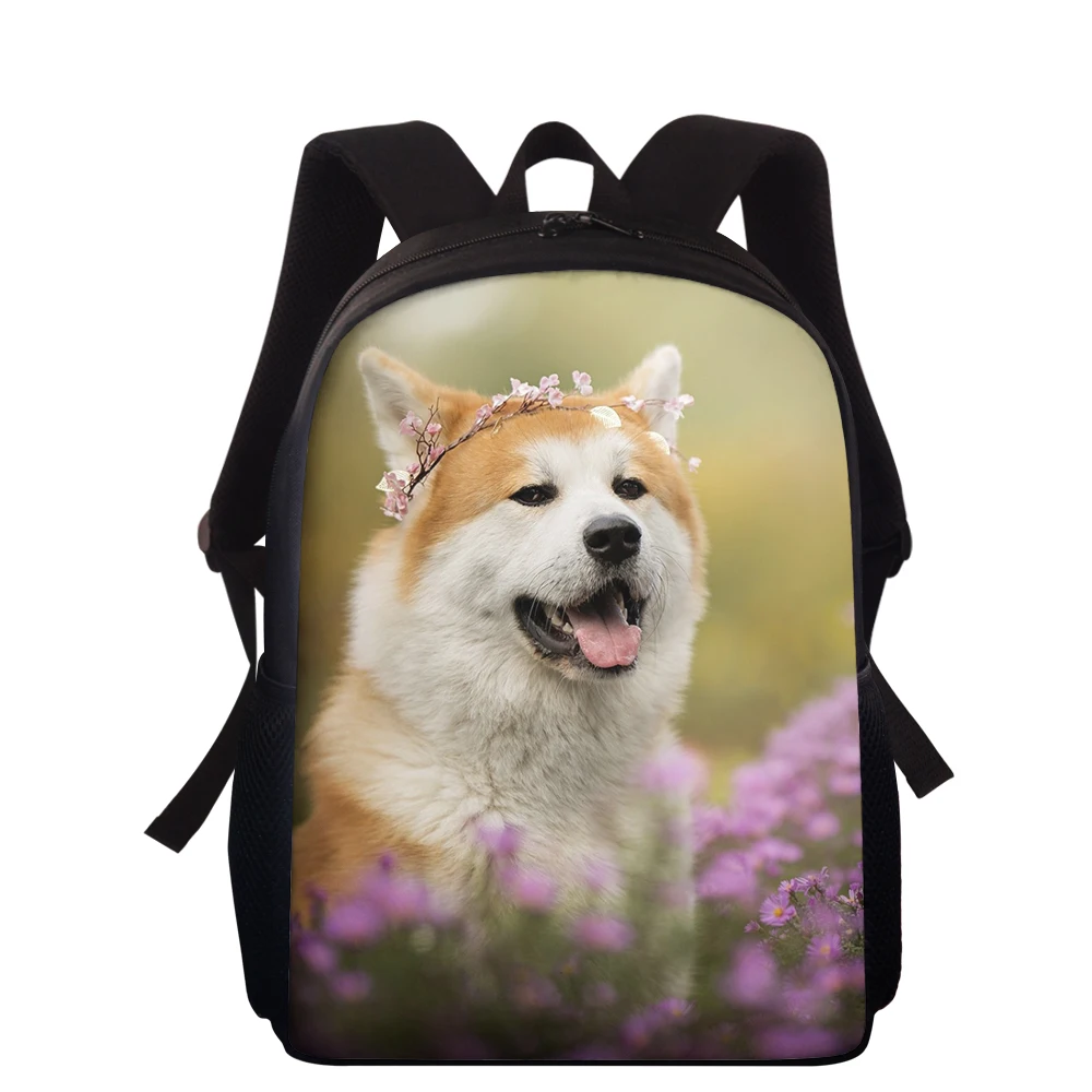 Brand Customize Backpack New Cool Dog Printed School Bags For Girls Boys Book Bag Women knapsack 15 Inch Fashion Mochila Escolar