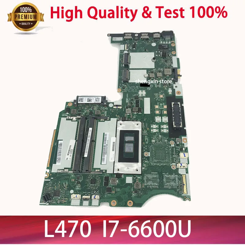 Brand NEW 02DL634 Systemboard For LENOVO L470 T470 T470S T470P Laptop motherboard DL470 NM-B021 I7-6600U test 100%