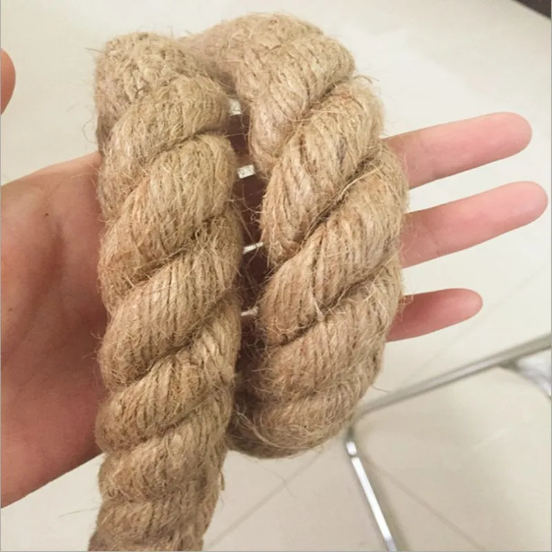 1-20 mm Thickness Jute Twinsted Rope Environmental Jute Rope for Home Shop Decoration Rope for Handmade Baskets Lamps