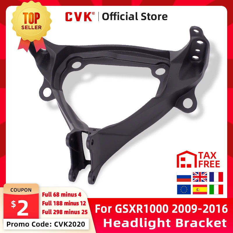 

CVK Headlight Bracket Motorcycle Upper Stay Fairing For SUZUKI GSXR1000 GSXR 1000 GSX-R 2009 2010 2011 2012 2013 2014 2015 2016