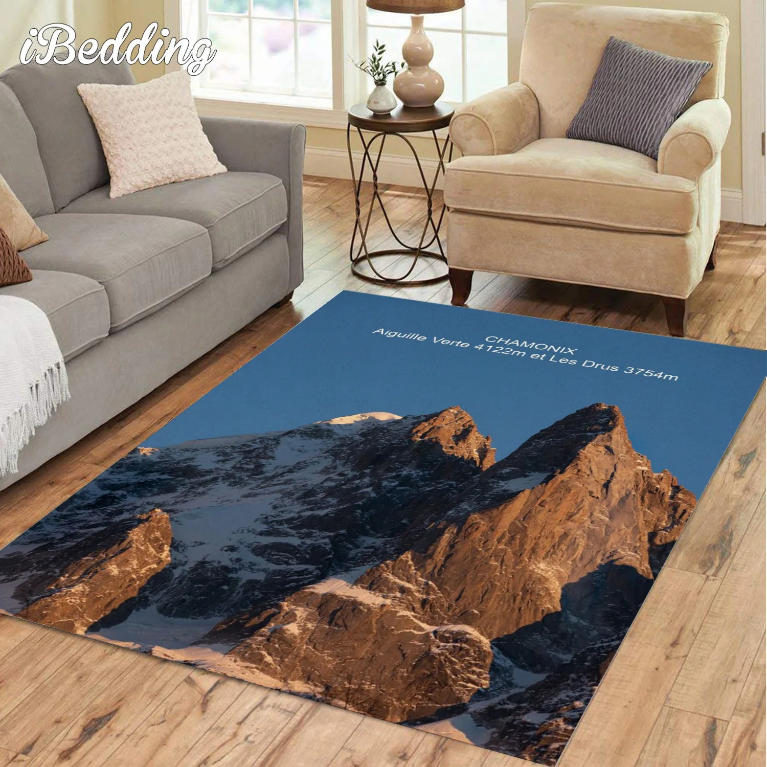 Aiguille du Midi Chamonix Rugs and Carpets for Home Living Room Large Area Rug Room Decoration Teenager Lounge Rug Bedroom Decor