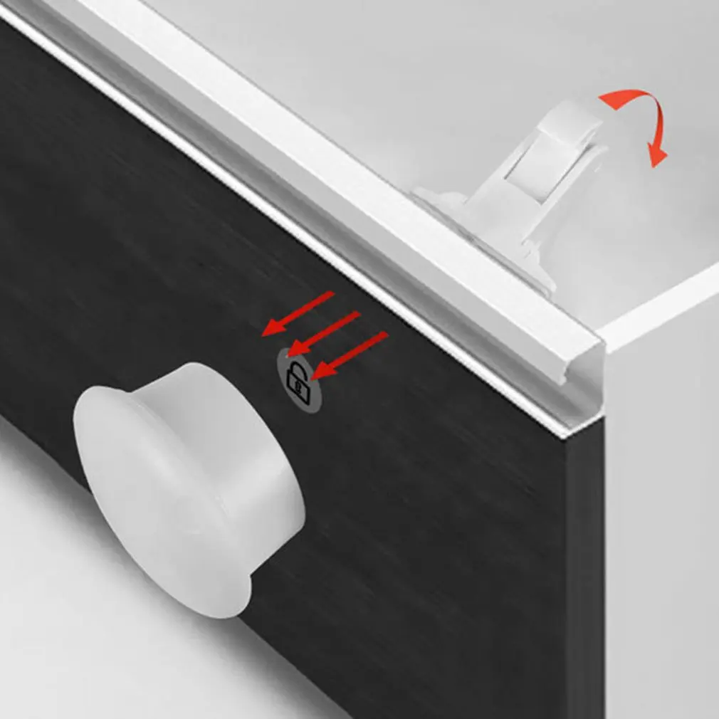 Magnetic Drawer Lock Multifunctional Children Safety Lock Cabinet Door Lock Invisible Protection Children Lock