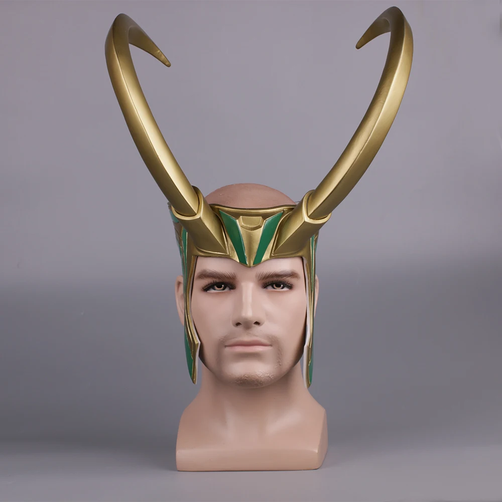 

Костюм для косплея из фильма «Тор 3» Ragnarok Loki Laufeyson из ПВХ, маска, шлем, реквизит на Хэллоуин
