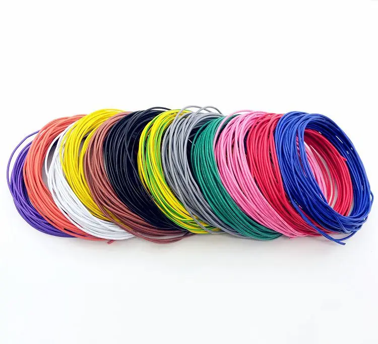 2 متر/5 متر سلك إلكتروني كابل نحاسي PVC معزول 14 16 18 20 22 24 26 28 30 AWG أبيض/أسود/أحمر/أصفر/أخضر/أزرق/بني UL1007