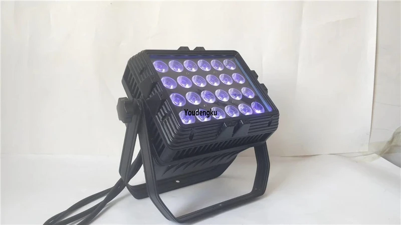 

8pcs/lot 24x18w rgbwa uv wallwasher ip65 mini led city colour light 6-in-1 rgbwa+uv par can led wall washer waterproof