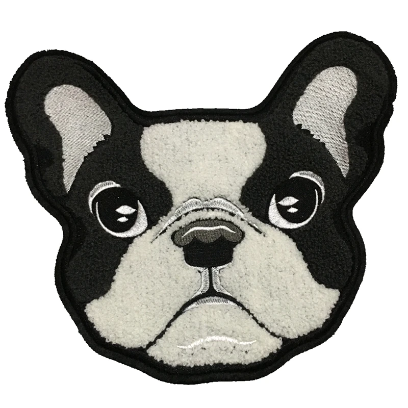 

New Chenille Dog Embroidered Sew on Patches for Clothes Large Cartoon Animal Embroidery Appliques Sewing ACCESSORYDIY 1 PC