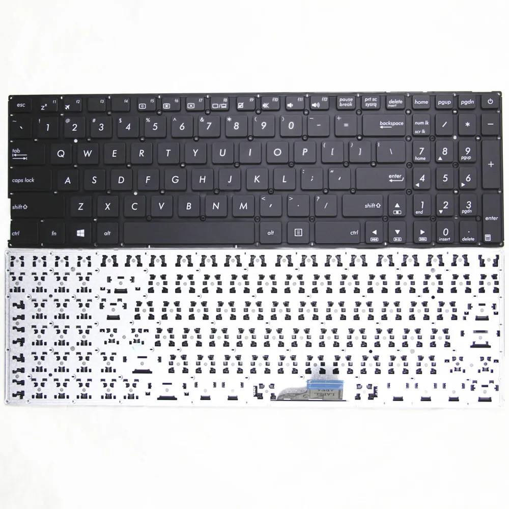 Teclado Original para ordenador portátil ASUS UX510, U5000U, V510U, U5000UQ, UV510, UV510X, en inglés y negro, sin retroiluminación