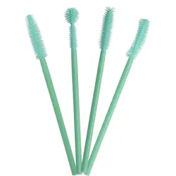 50 pcs Silicone Eyelashes Brushes Disposable Mascara Wands Applicator Eye Lash Brush Eyelash Extension Makeup Tools