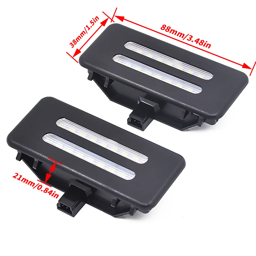 2Pcs LED Interior Sun Visor Vanity Mirror Lamps For BMW E90 X1 E84 X5 E70 X6 E71 E72 E91 E92 X3 F25 E60 E61 Reading Lights