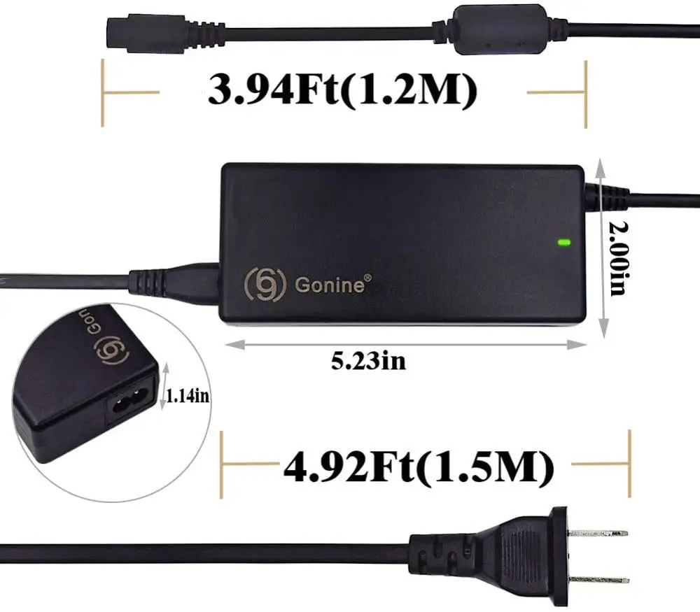 Универсальное зарядное устройство для ноутбука, 90 Вт, 110-240 В переменного тока в постоянный ток, 19 в, 20 в, 15 в, 16 В, совместимо с ноутбуками HP, Dell, Acer, Asus, Toshiba, Gateway, Lenovo