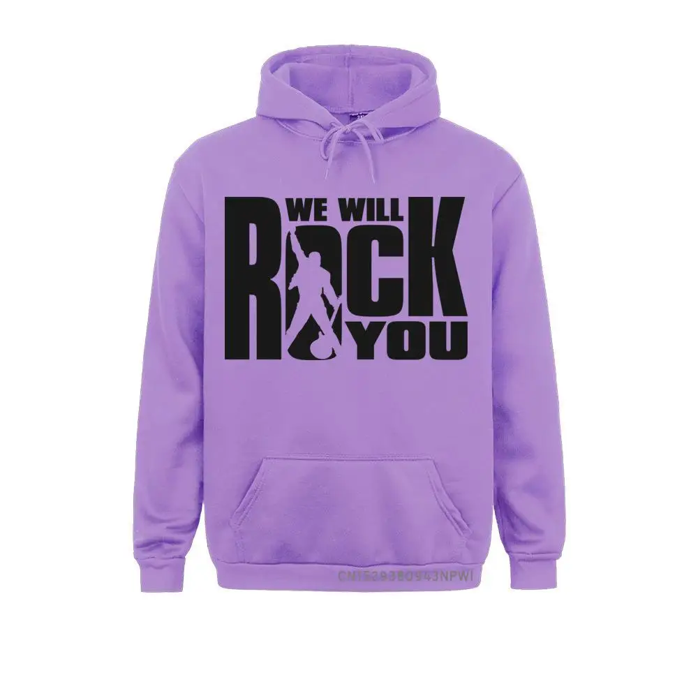 2021 Winter Queen We Will Rock You Sweatshirt Men Cool Printed Rock Band Hoodie Long Sleeve Costume Rock Roll Hoody