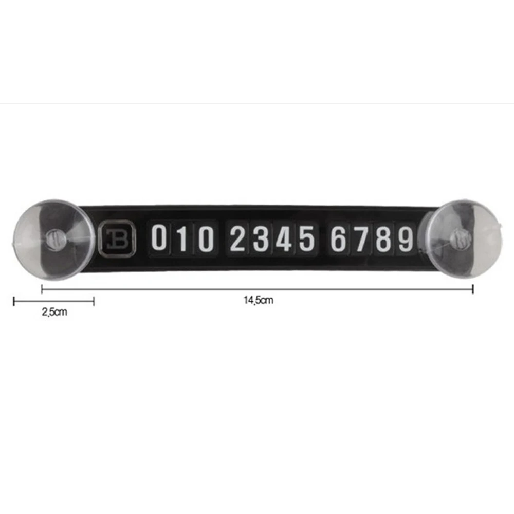 Temporary Car Parking Card Telephone Number Card Notification Night Light Sucker Plate Car Styling Phone Number Card New Arrival