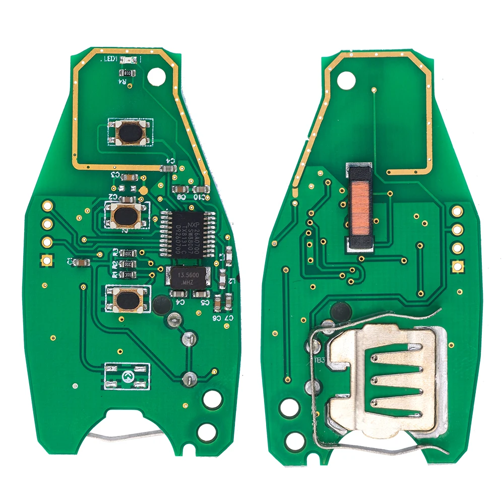 KEYECU 315/433/868MHz inteligentny klucz zdalny 3/4 przycisk Fob dla Volkswagen Touareg 2011 2012 2013 2014 z małym kluczem FCCID: IYZVWTOUA