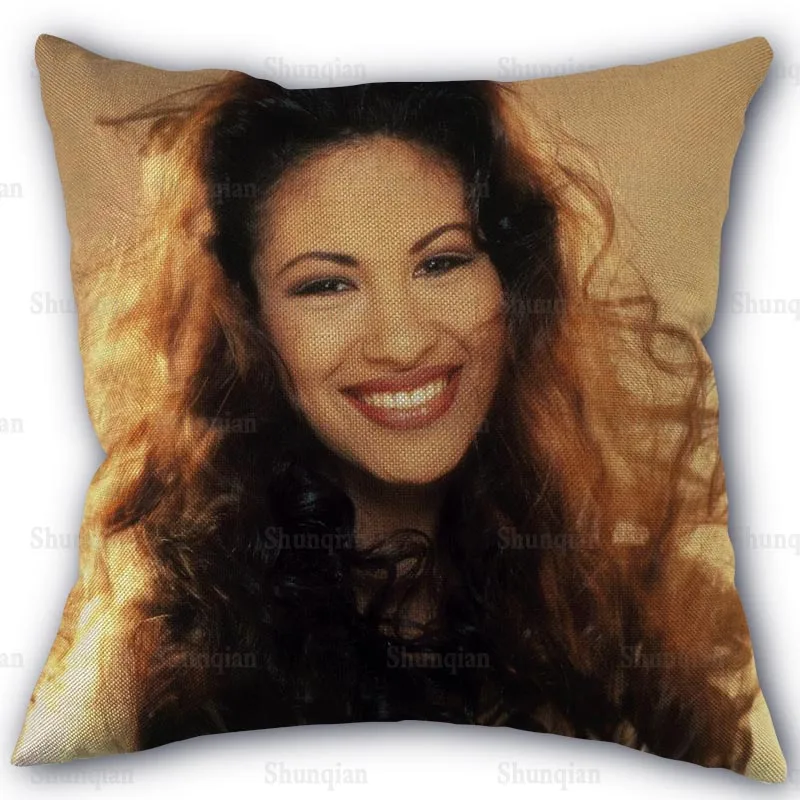 Custom Pillowcase Selena Quintanilla Home Textile Cotton Pillow Covers Wedding Decorative Pillow Cover Square 45X45cm 0409