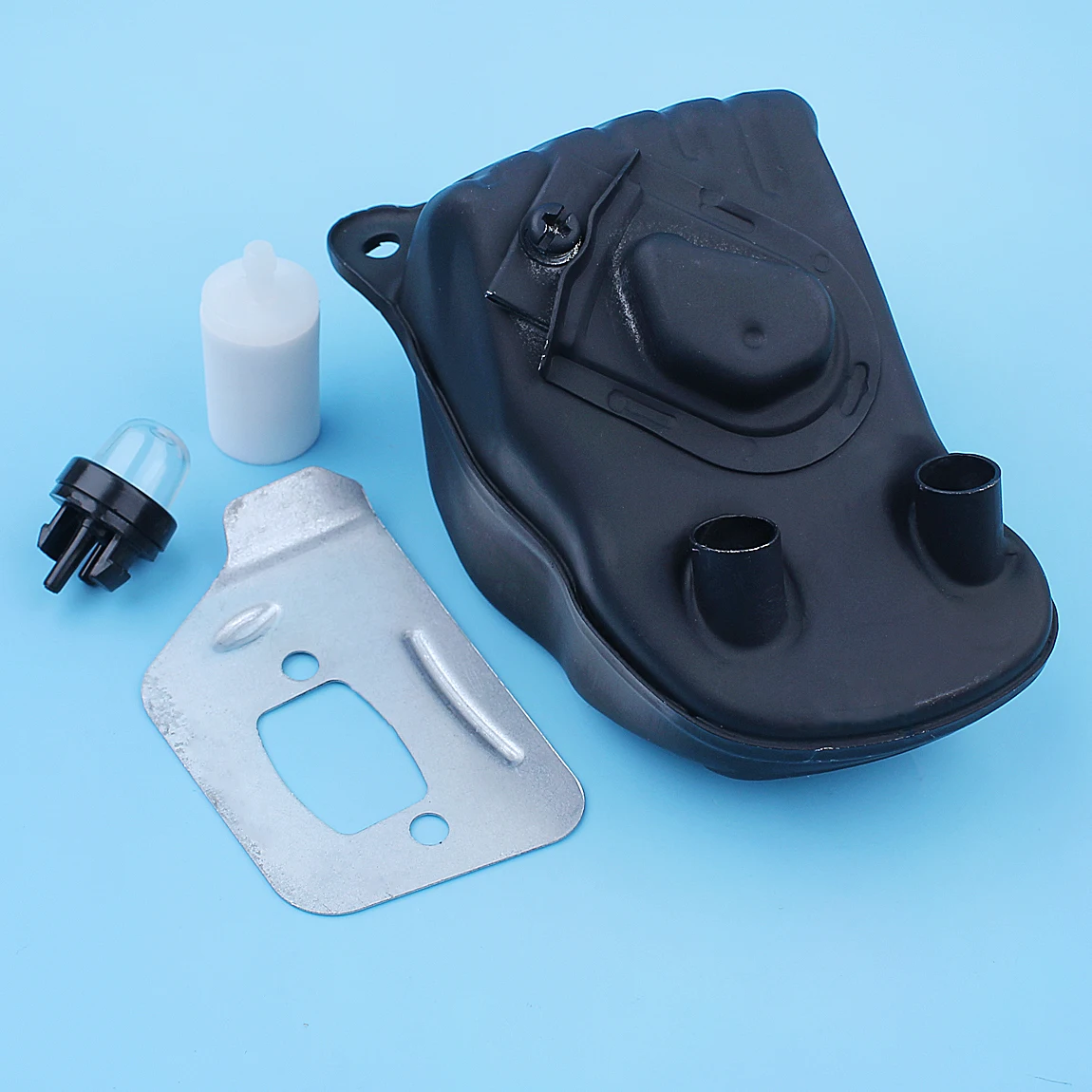 Imagem -04 - Silenciador Kit Placa Defletor Silenciador para Husqvarna 550 xp 545 550xp Motosserra Primer Bulbo Filtro de Combustível Peças Reposição 523052602