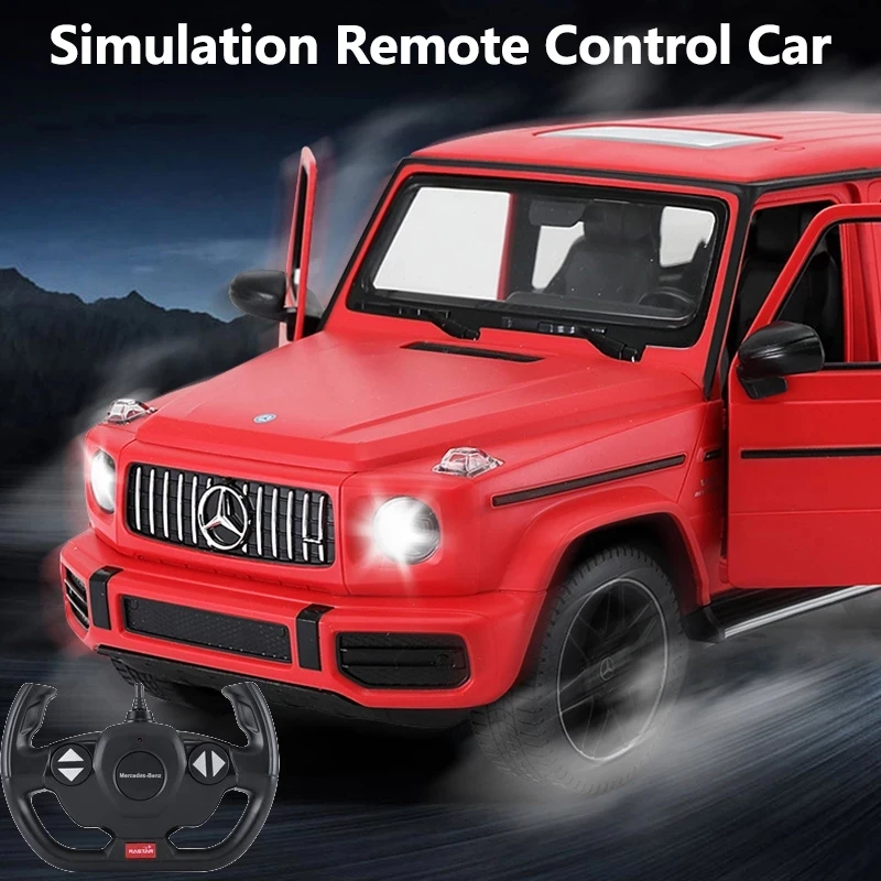 2.4G High Simulation SUV Openable Doors Anti-slip Tires With Flash Bright Lights 30Mins Playing Racing Car Toy ABS Kid Gift Toys