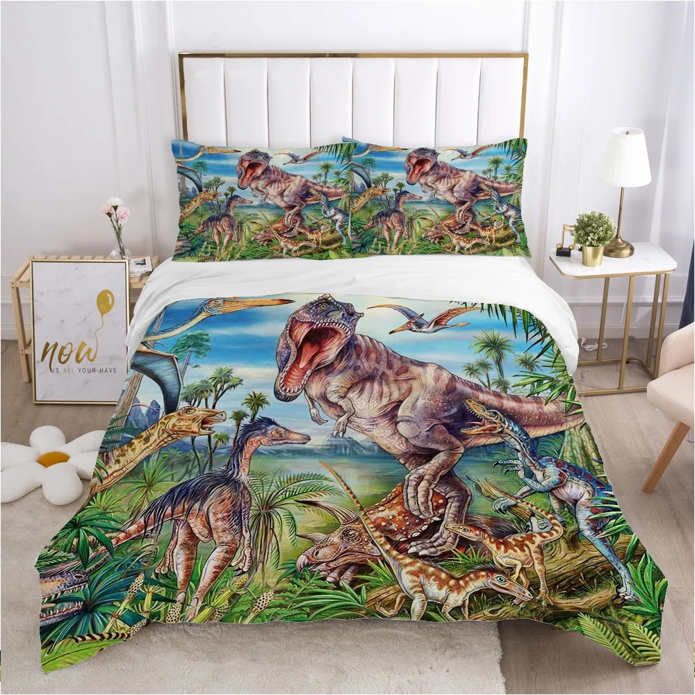 Cartoon Children's Bedding set for kids baby boy girls Duvet cover set pillow case Bed linens Quilt cover  140x200 Car blue